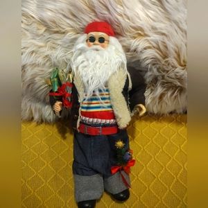 Vintage 18 inch Hippie Santa!